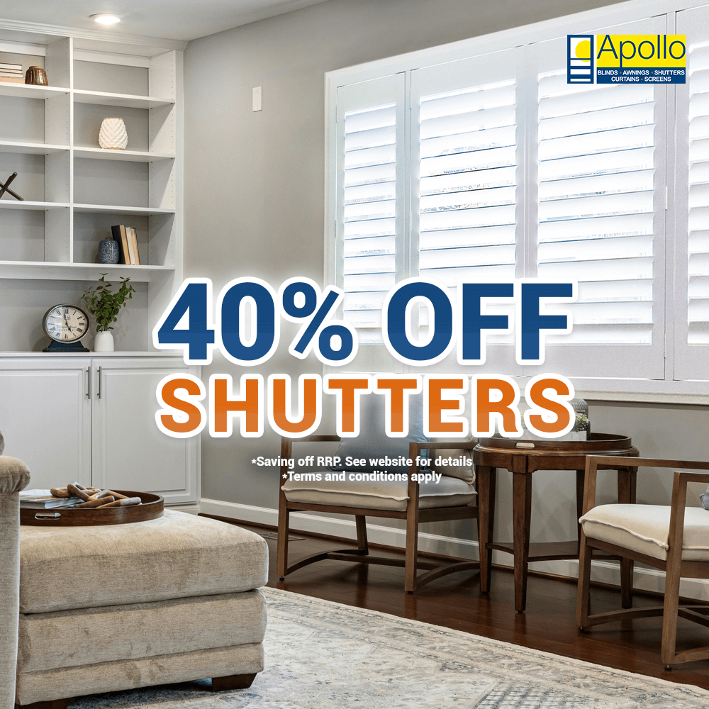 40% Off Shutters