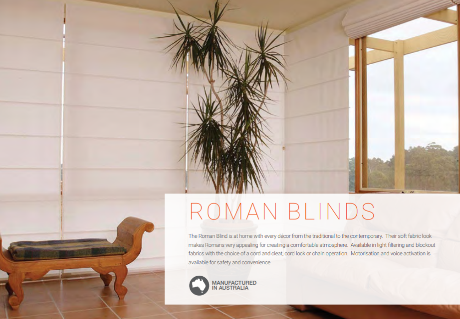 Roman Blinds Brochure