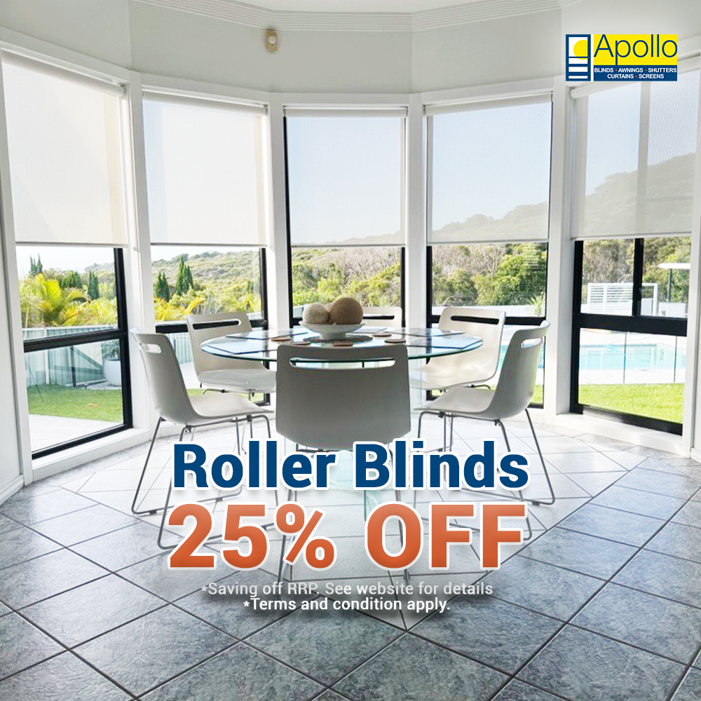 25% Off Roller Blinds