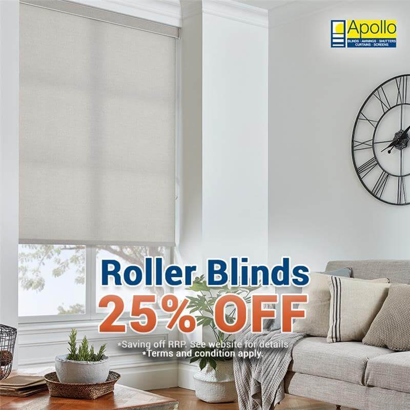 25% Off Roller Blinds