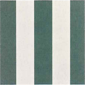 Stripe Forest Green White